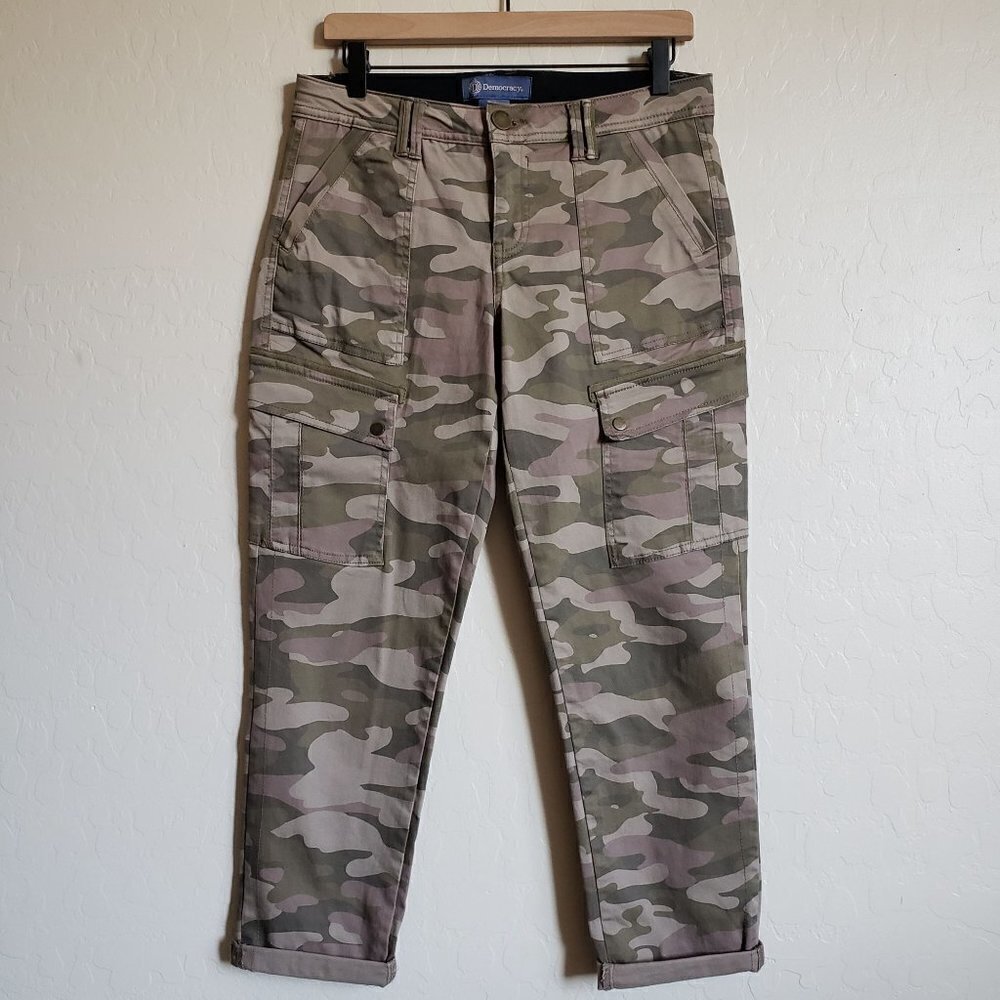 Democracy Camo Absolution Crop Ankle Skimmer Pant Camouflage Cargo Size Womens 4
